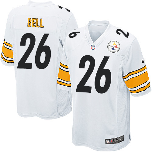 Youth Elite Le'Veon Bell Nike Jersey White Road - #26 NFL Pittsburgh Steelers